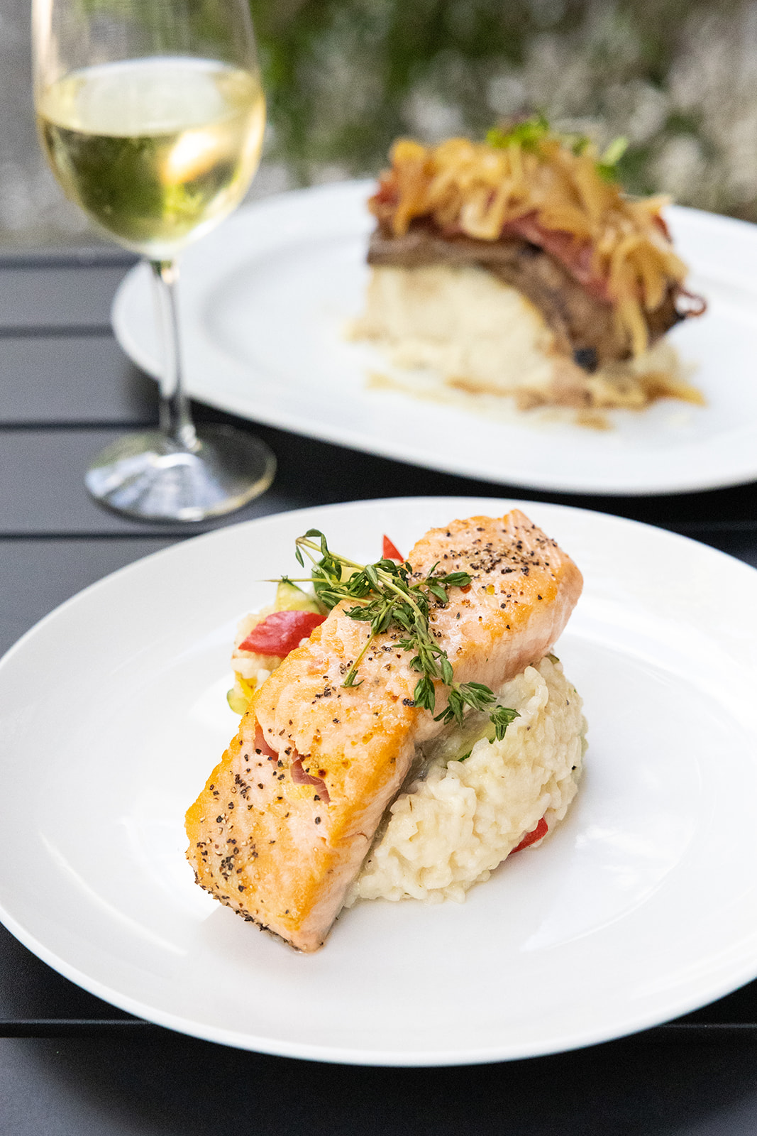 Grilled salmon